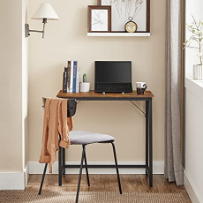 Pracovní stůl Tobias, 80 cm, hnědá - 4