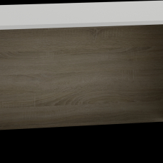 Pracovní stůl Wenge, 120 cm, dub Sonoma / bílá - 2