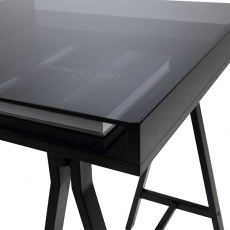 Pracovný stôl sklenený Locus, 140 cm - 2