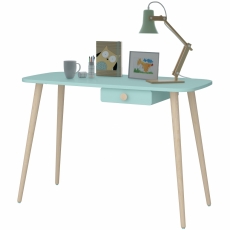 Pracovný stôl Adel, 110 cm, tyrkysová - 1