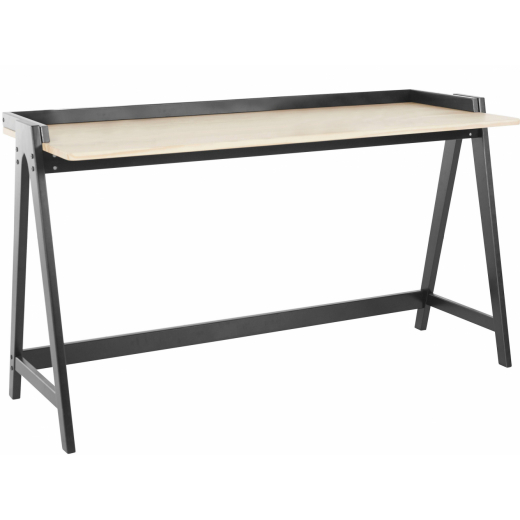 Pracovný stôl Alvin, 120 cm, prírodná / čierna - 1