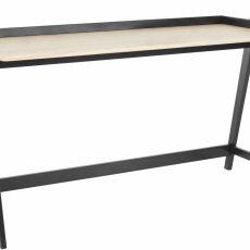Pracovný stôl Alvin, 120 cm, prírodná / čierna - 1
