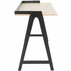 Pracovný stôl Alvin, 120 cm, prírodná / čierna - 3