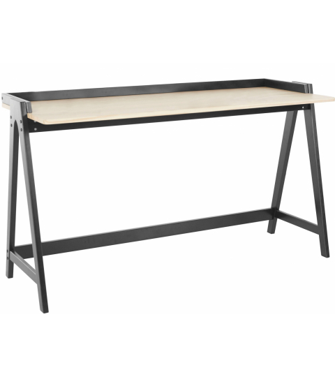 Pracovný stôl Alvin, 120 cm, prírodná / čierna