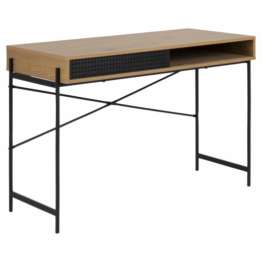 Pracovný stôl Angus, 110 cm, MDF, prírodný - 1