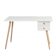 Pracovný stôl Balbina, 120 cm, biela - 5