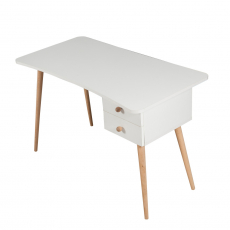Pracovný stôl Balbina, 120 cm, biela - 6