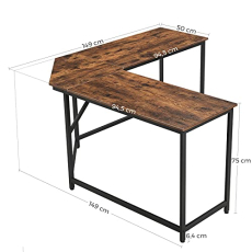Pracovný stôl Benelli, 149 cm, hnedá - 5