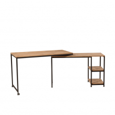 Pracovný stôl Bera, 125 cm, borovica - 12
