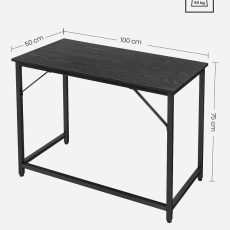 Pracovný stôl Berserk, 100 cm, čierna - 4