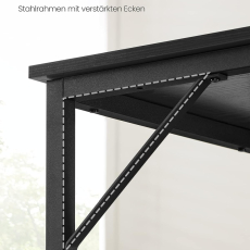 Pracovný stôl Berserk, 100 cm, čierna - 6