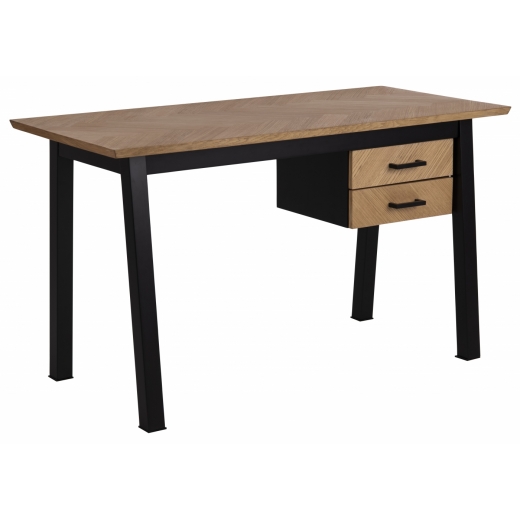 Pracovný stôl Brighton, 130 cm, MDF, dub - 1