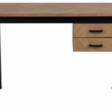 Pracovný stôl Brighton, 130 cm, MDF, dub - 2