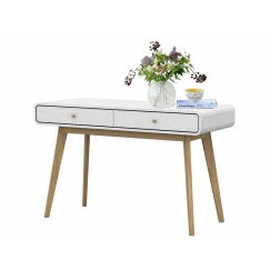 Pracovný stôl Calin, 120 cm, biela