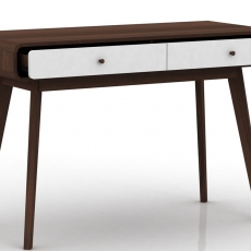 Pracovný stôl Calin, 120 cm, orechová - 2
