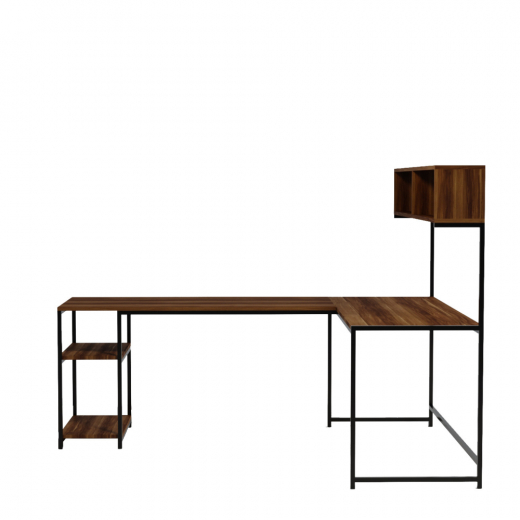 Pracovný stôl Cans?n, 200 cm, orech - 1