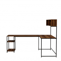 Pracovný stôl Cans?n, 200 cm, orech