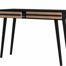Pracovný stôl Chantal, 120 cm, prírodná / čierna - 5