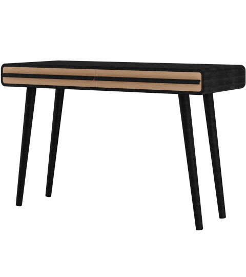 Pracovný stôl Chantal, 120 cm, prírodná / čierna