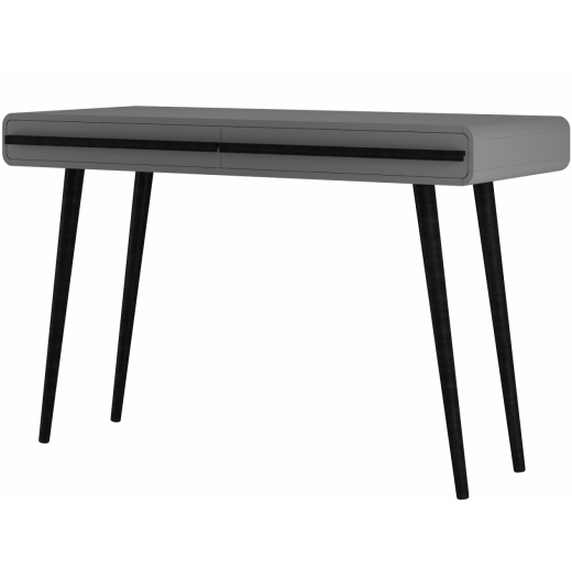 Pracovný stôl Chantal, 120 cm, šedá / čierna - 1