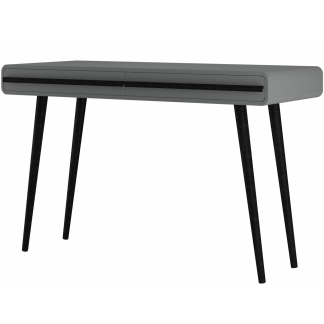 Pracovný stôl Chantal, 120 cm, šedá / čierna