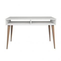 Pracovný stôl Cisto, 120 cm, biela