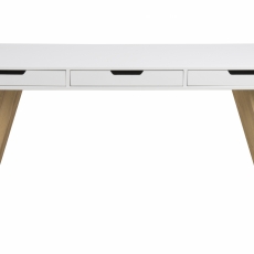 Pracovný stôl Estelle, 142 cm, MDF, biela - 2