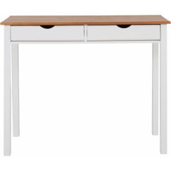 Pracovný stôl Galt, 100 cm, biela / prírodná