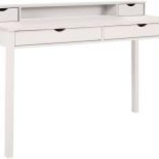 Pracovný stôl Galt, 140 cm, biela - 1