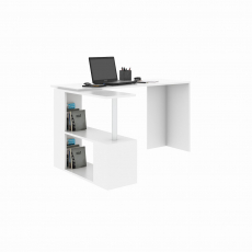 Pracovný stôl Gelincik, 130 cm, biela - 1