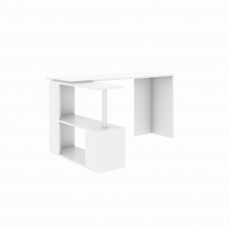 Pracovný stôl Gelincik, 130 cm, biela - 4