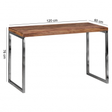 Pracovný stôl Herro, 120 cm, sheesham - 4
