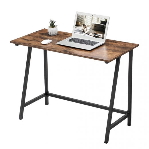 Pracovný stôl Lera, 100 cm, hnedá/čierna - 1