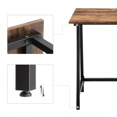 Pracovný stôl Lera, 100 cm, hnedá/čierna - 6