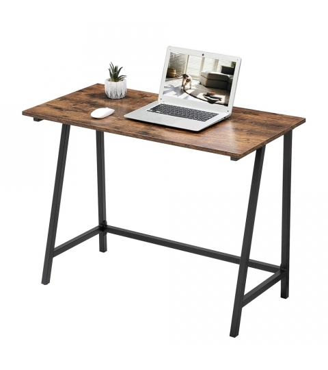 Pracovný stôl Lera, 100 cm, hnedá/čierna