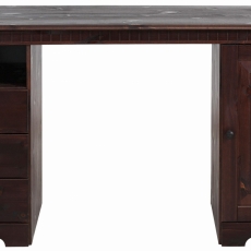 Pracovný stôl Linde, 140 cm, hnedá - 2