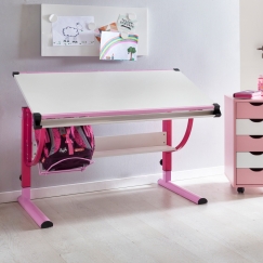 Pracovný stôl Moa, 118 cm, ružová