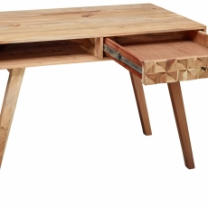 Pracovný stôl Muza, 115 cm, masív agát - 7