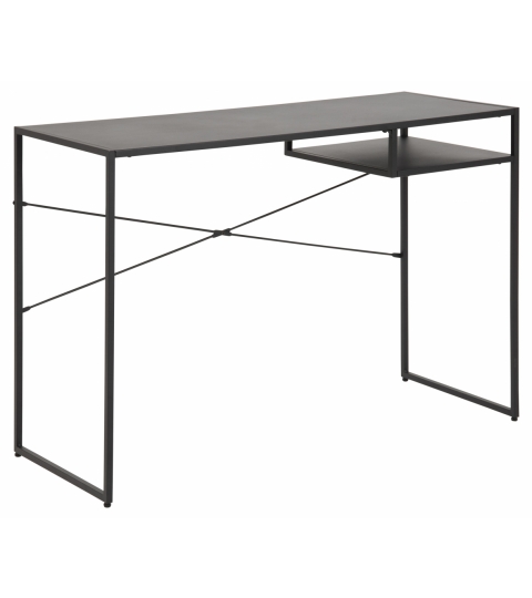 Pracovný stôl Newcastle, 110 cm, kov, čierna