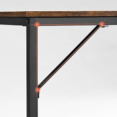 Pracovný stôl Noam, 140 cm, hnedá - 4