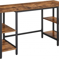 Pracovný stôl Nola, 137 cm, hnedá / čierna - 1