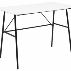 Pracovný stôl Pascal, 100 cm, MDF, biela - 1