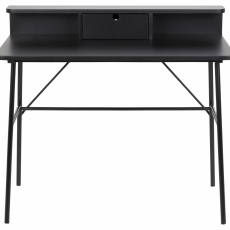 Pracovný stôl Pascal, 100 cm, MDF, čierna - 2