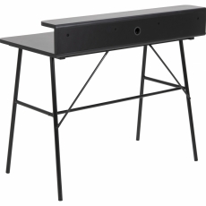 Pracovný stôl Pascal, 100 cm, MDF, čierna - 4