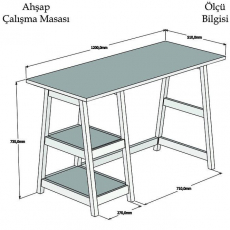 Pracovný stôl Perla, 120 cm, orech - 4