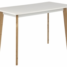 Pracovný stôl Raven, 117 cm, MDF, biela - 7