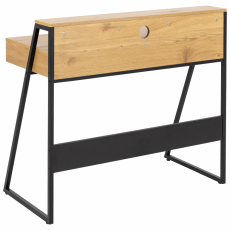Pracovný stôl Reece, 100 cm, dub / čierna - 2