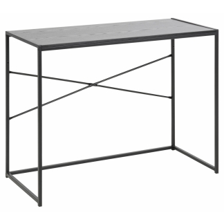 Pracovný stôl Seaford, 100 cm, MDF, čierna