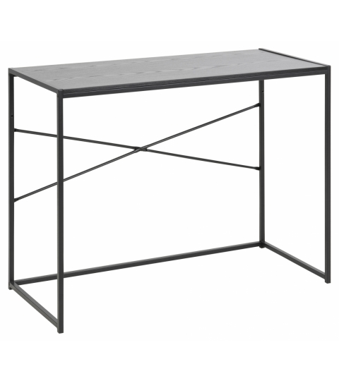 Pracovný stôl Seaford, 100 cm, MDF, čierna