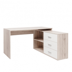 Pracovný stôl so skriňou a zásuvkami Bonn 2, 136 cm